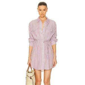 Marant Etoile Liliane Poplin Shirt Dress